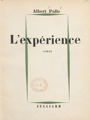 cover image of L'expérience